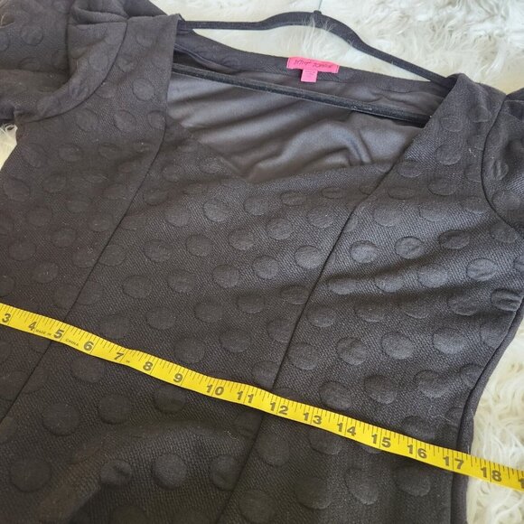 Betsey Johnson Dress Women XXL Mini Puff Sleeves Mini Dress Polka Dots - Picture 9 of 15